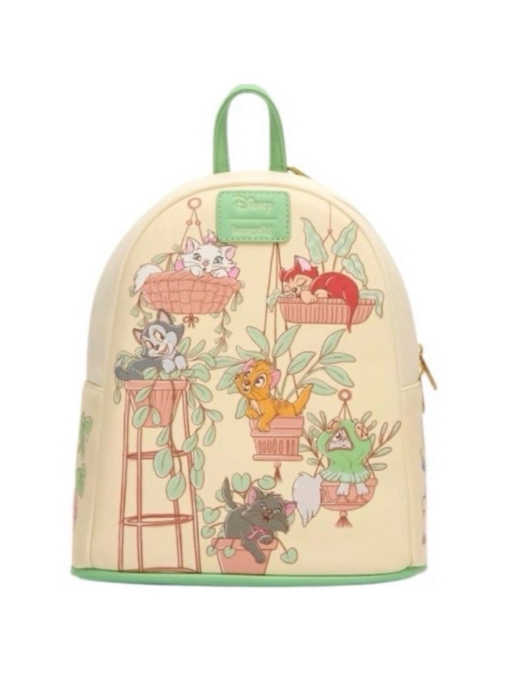 Loungefly Disney Cats & Plants Mini Backpack Oliver & Aristocats Kitty Bag NWT